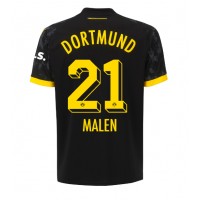 Maglie da calcio Borussia Dortmund Donyell Malen #21 Seconda Maglia 2023-24 Manica Corta